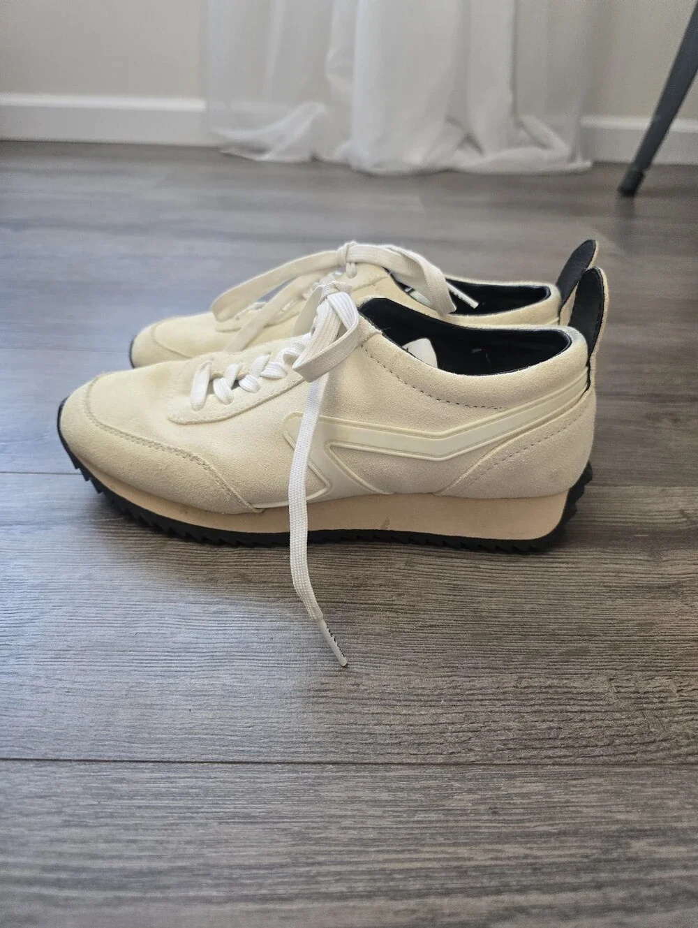 Rag & Bone Retro Runner Sneakers Antique White Size 36.6/6.5 Preppy Fisherman